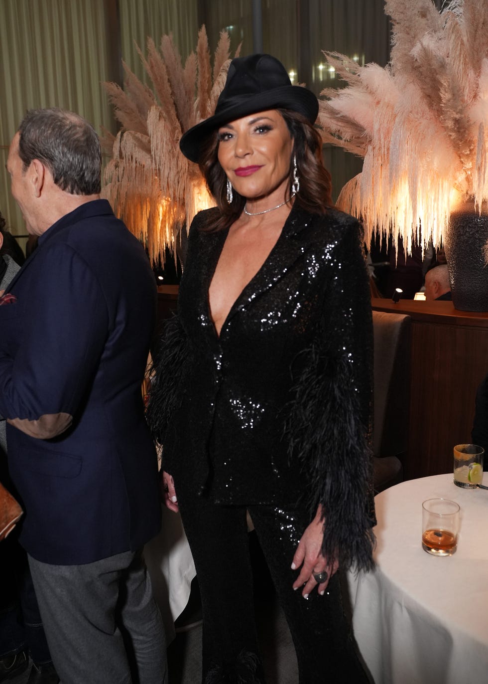 new york, new york december 11 luann de lesseps attends esquires 2024 best new restaurants in america celebration x four twenty fives one year anniversary at four twenty five on december 11, 2024 in new york city photo by sean zannigetty images for hearst magazines