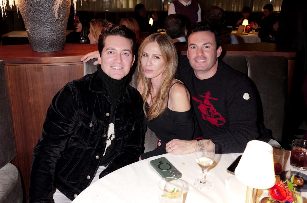 new york, new york december 11 l r eric goldie, carole radziwill, and jeremy batoff attend esquires 2024 best new restaurants in america celebration x four twenty fives one year anniversary at four twenty five on december 11, 2024 in new york city photo by craig barrittgetty images for hearst magazines