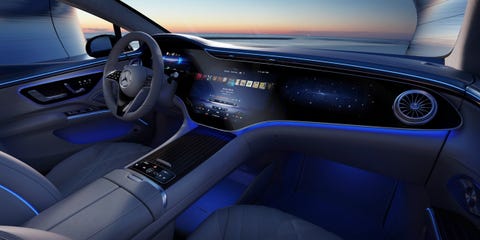 View Photos of the 2022 Mercedes-Benz EQS' Interior