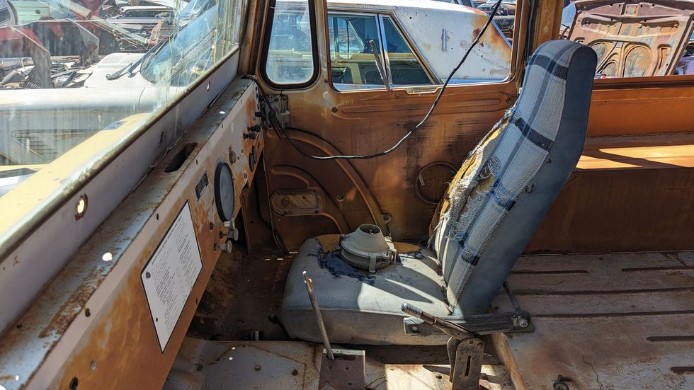 1972 jeep dj5 in wyoming junkyard