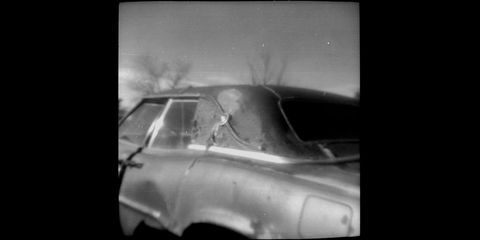 junkyard ford thunderbirds photographed with 1960s brumberger thunderbird camera