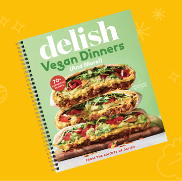 delish vegan dinners cookbook