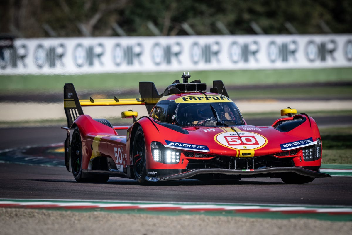 Ferrari 499P Uncovered on Track For the First Time