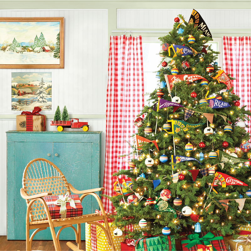 christmas tree and decor