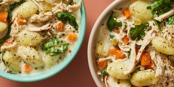 slowcooker creamy chicken gnocchi soup