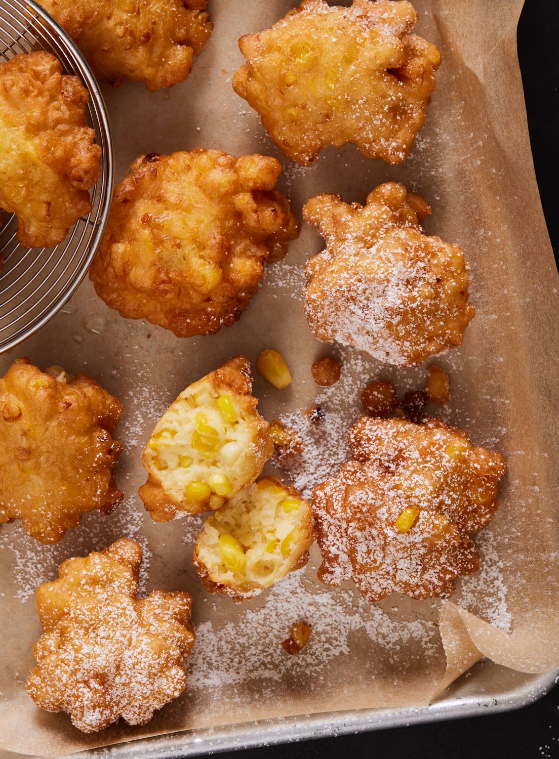 what is the difference between a corn fritter and a hush puppy