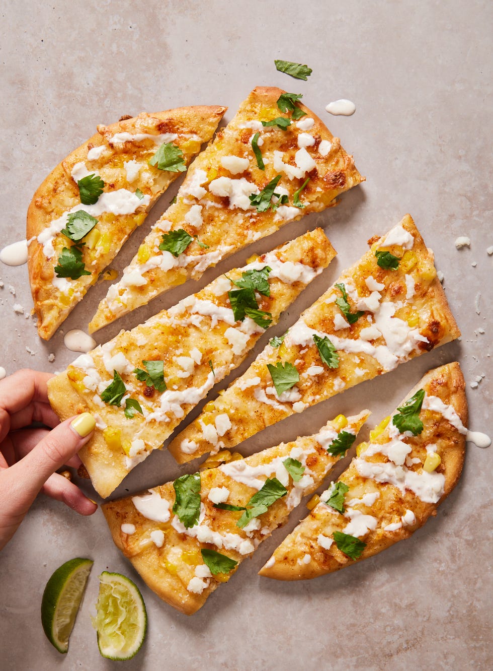 mexican street corn flatbread