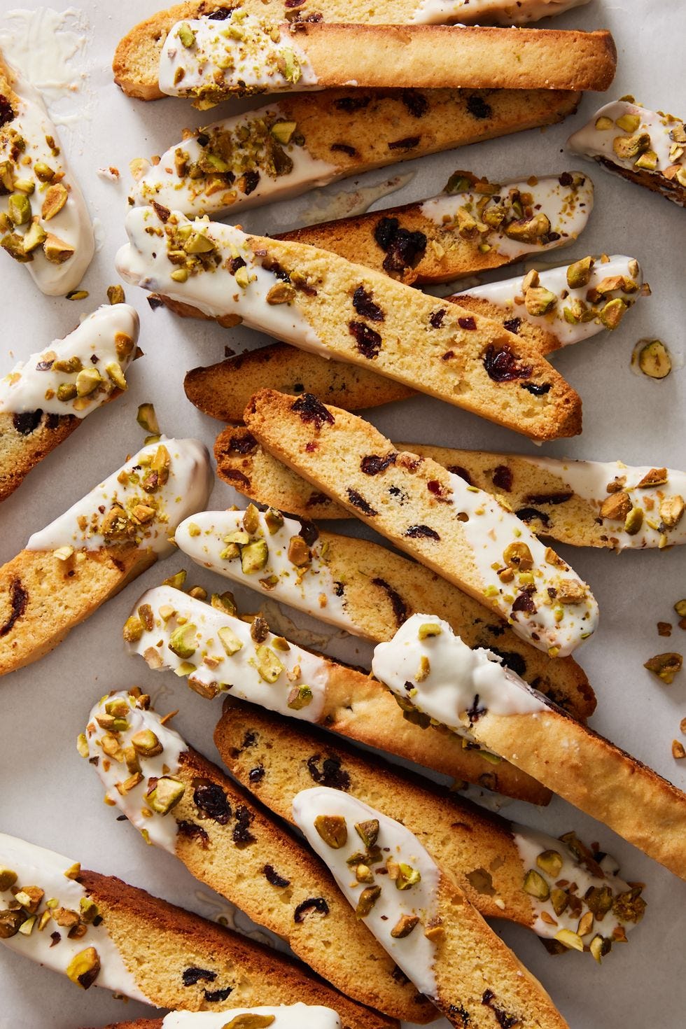 white chocolate cranberry orange biscotti