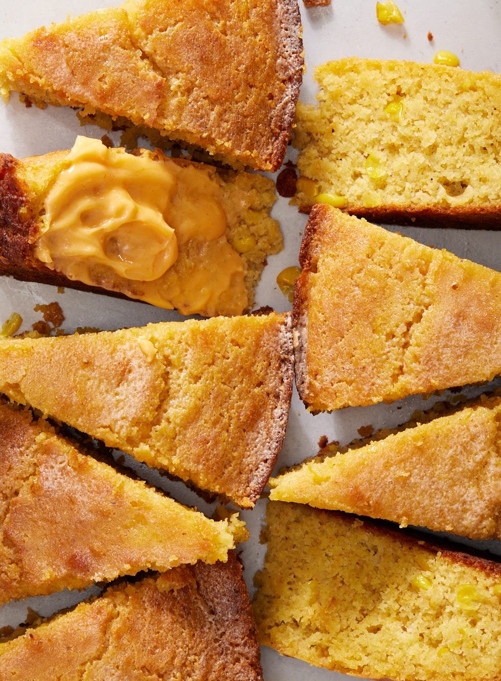 skillet cornbread with honey butter