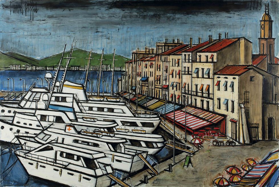 貝爾納畢費，《聖托佩港口》，1993。