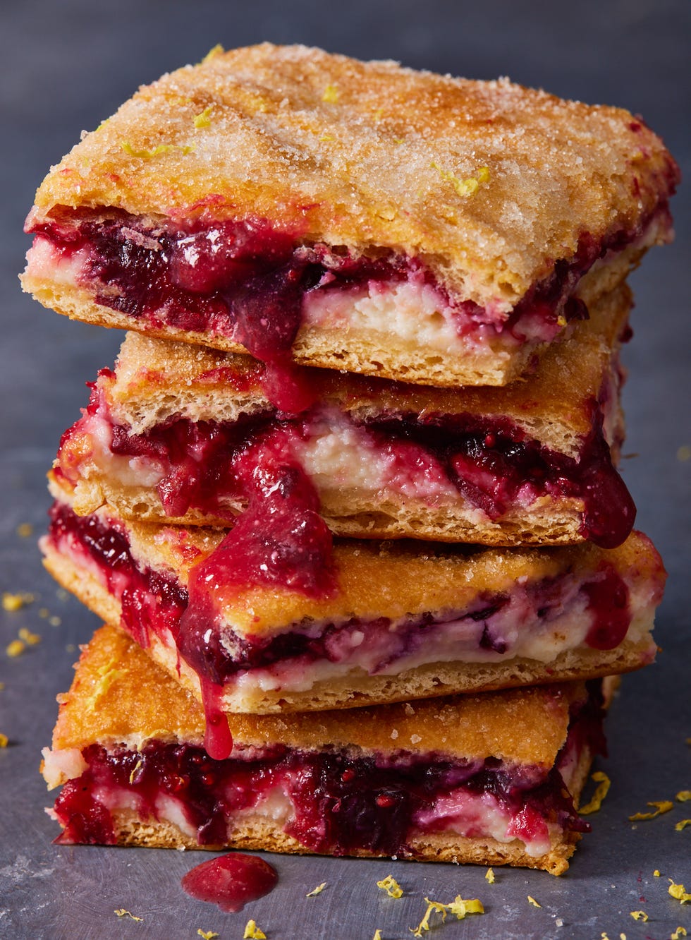 lemon cranberry cheesecake bars