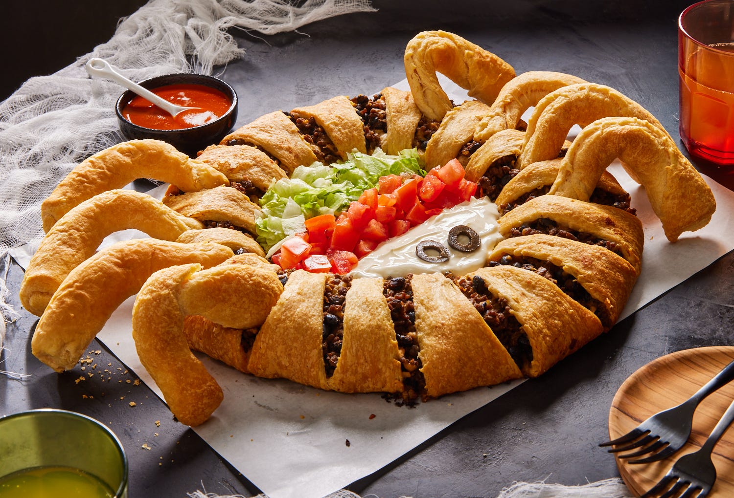 This Spider Taco Ring Will Be Your Family's New Favorite Halloween Snack