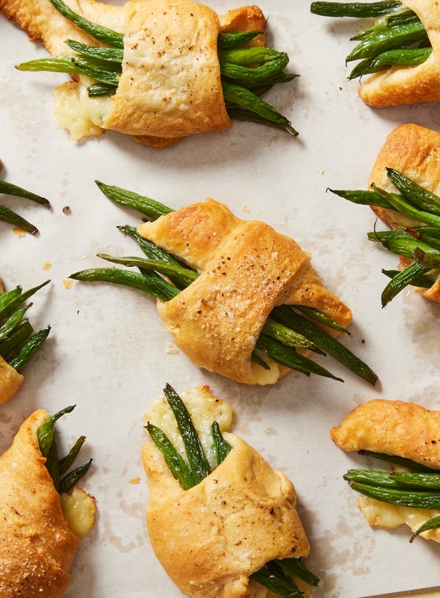 brie and green bean bundles