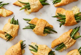 brie and green bean bundles
