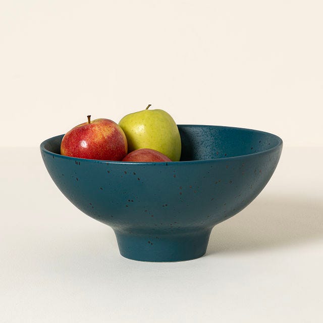 uncommon goods popcorn bowl with kernel sifter