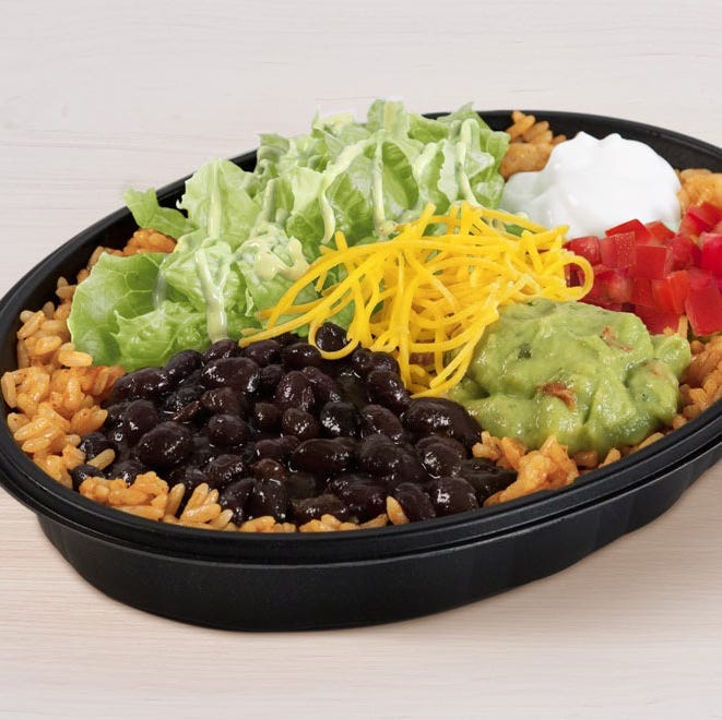 taco bell power veggie bowl