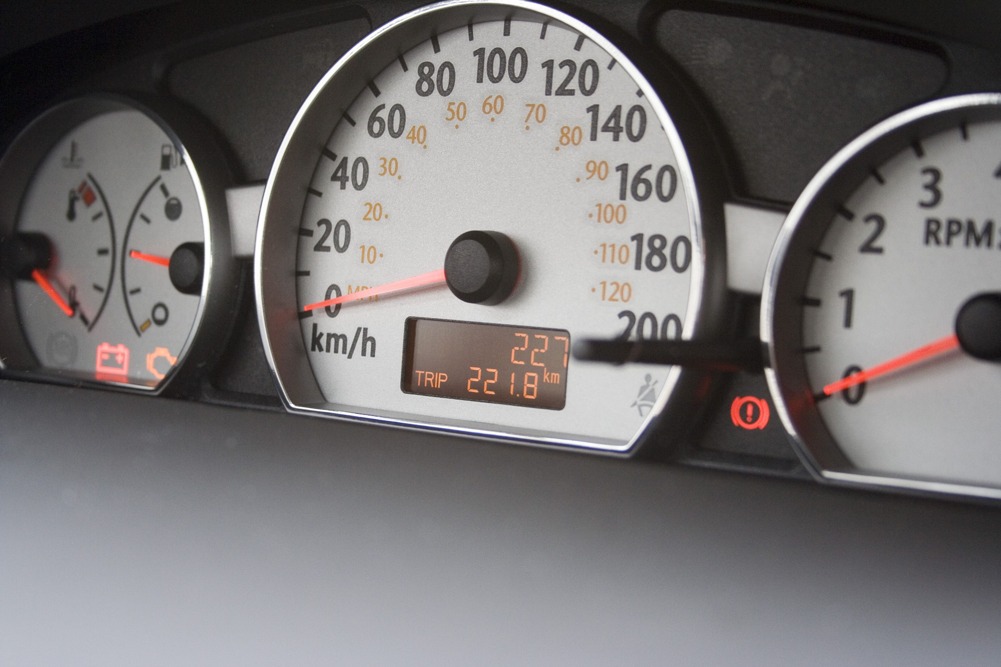 The odometer clearance