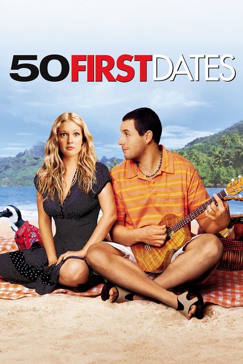 50 first dates movie poster