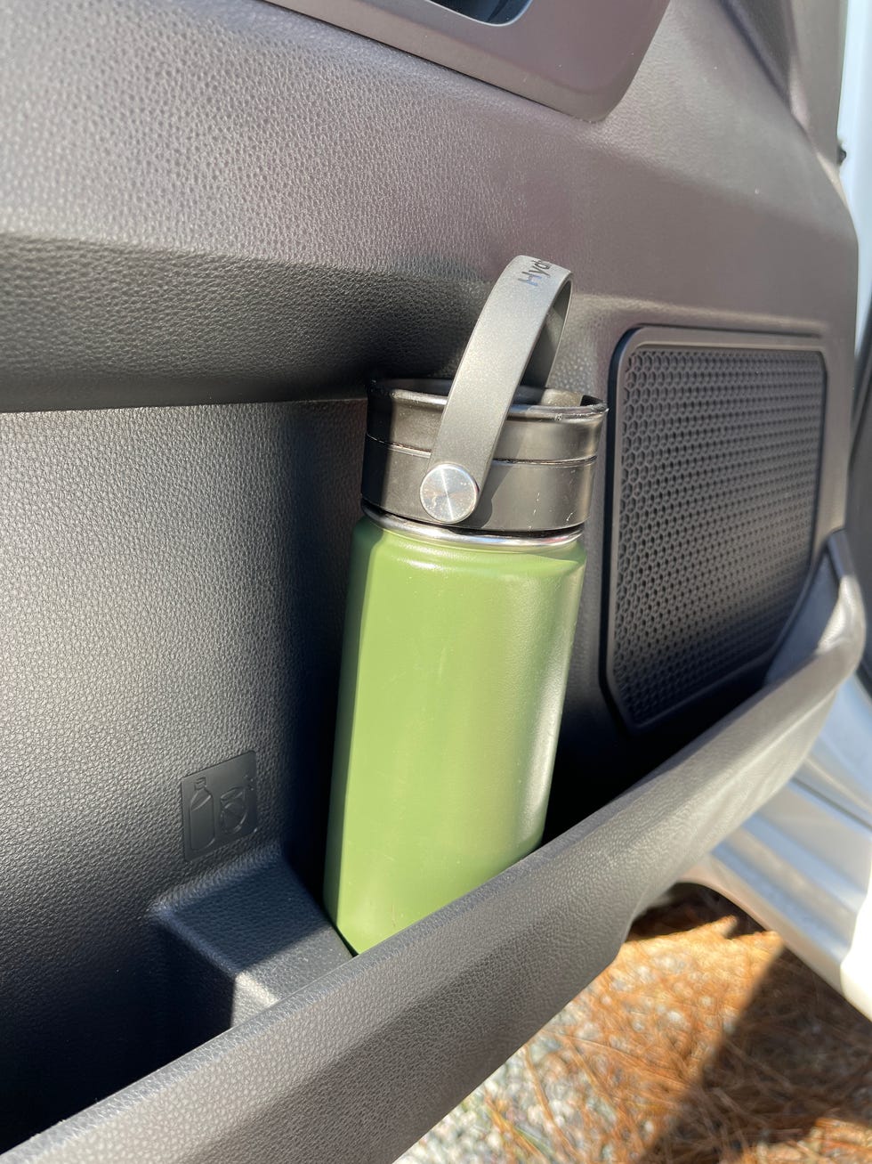 2022 tundra with water bottle in door holder