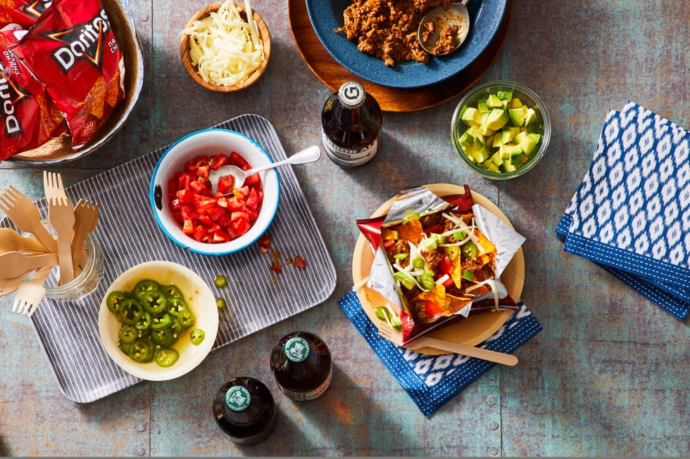tacos in a chip bag