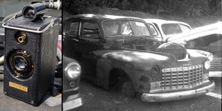 See 100+ Vintage Cars in Colorado Junkyard Through the Lens of a 1920s Film Camera