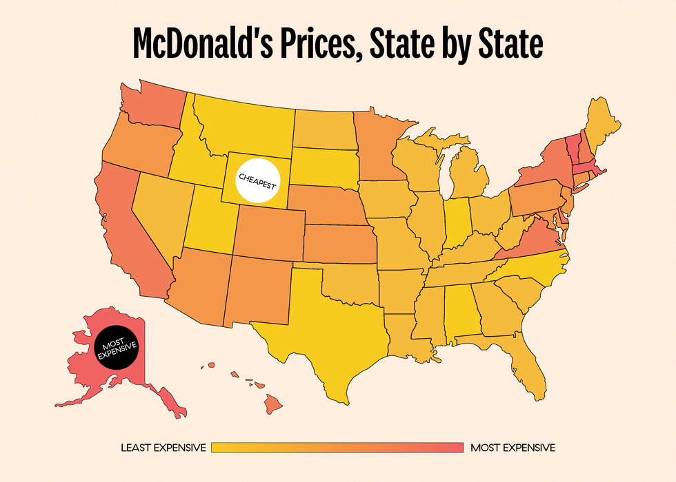 The Cost Of McDonald's In Every State, Ranked