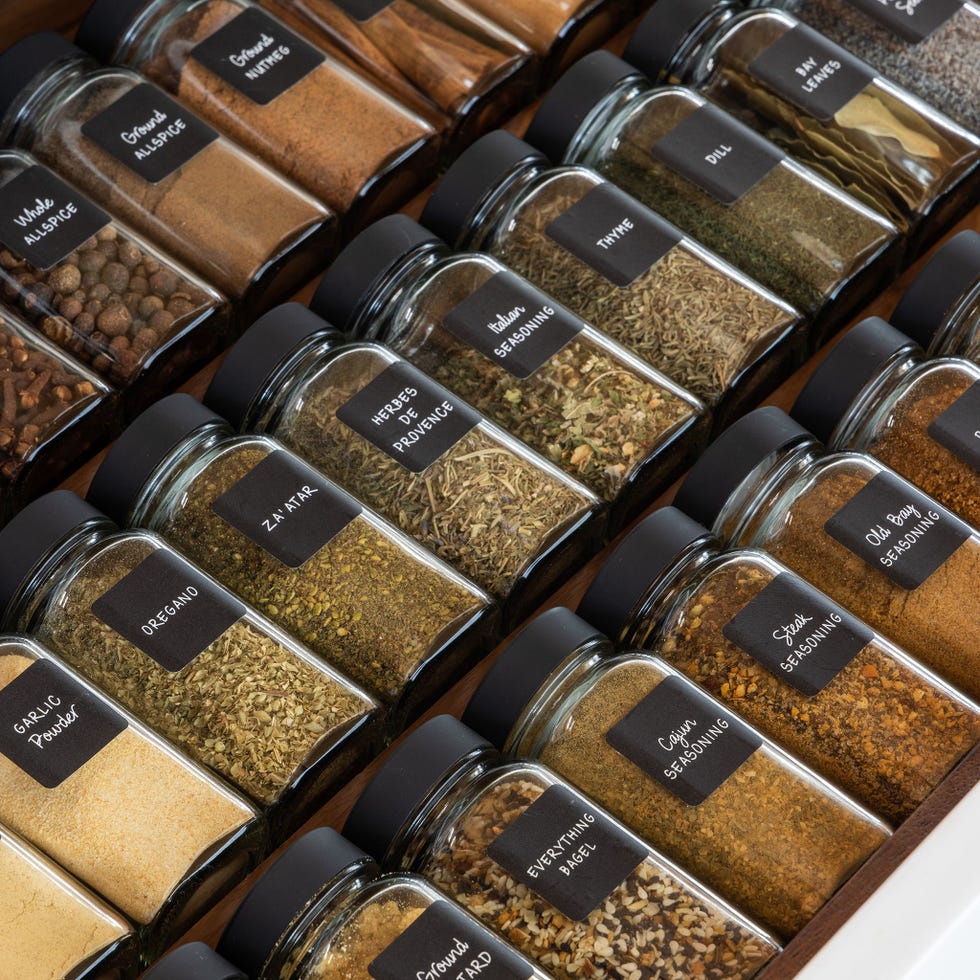 pantry organization ideas uniform spice jars