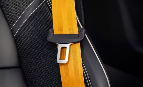 Yellow, Orange, Seat belt, Strap, Material property, Zipper, Fashion accessory, Bag, Auto part, Baggage, 