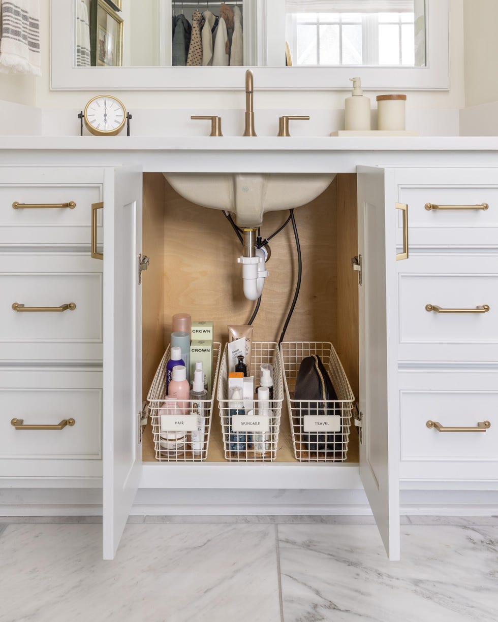 under sink bathroom storage