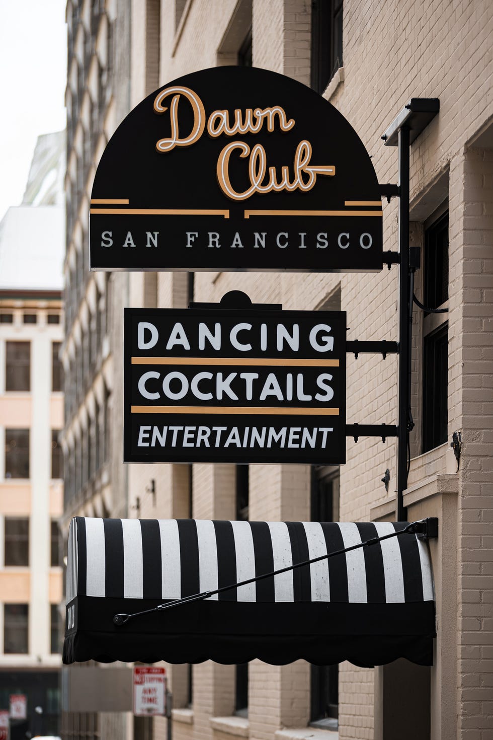 a sign on the side of a building