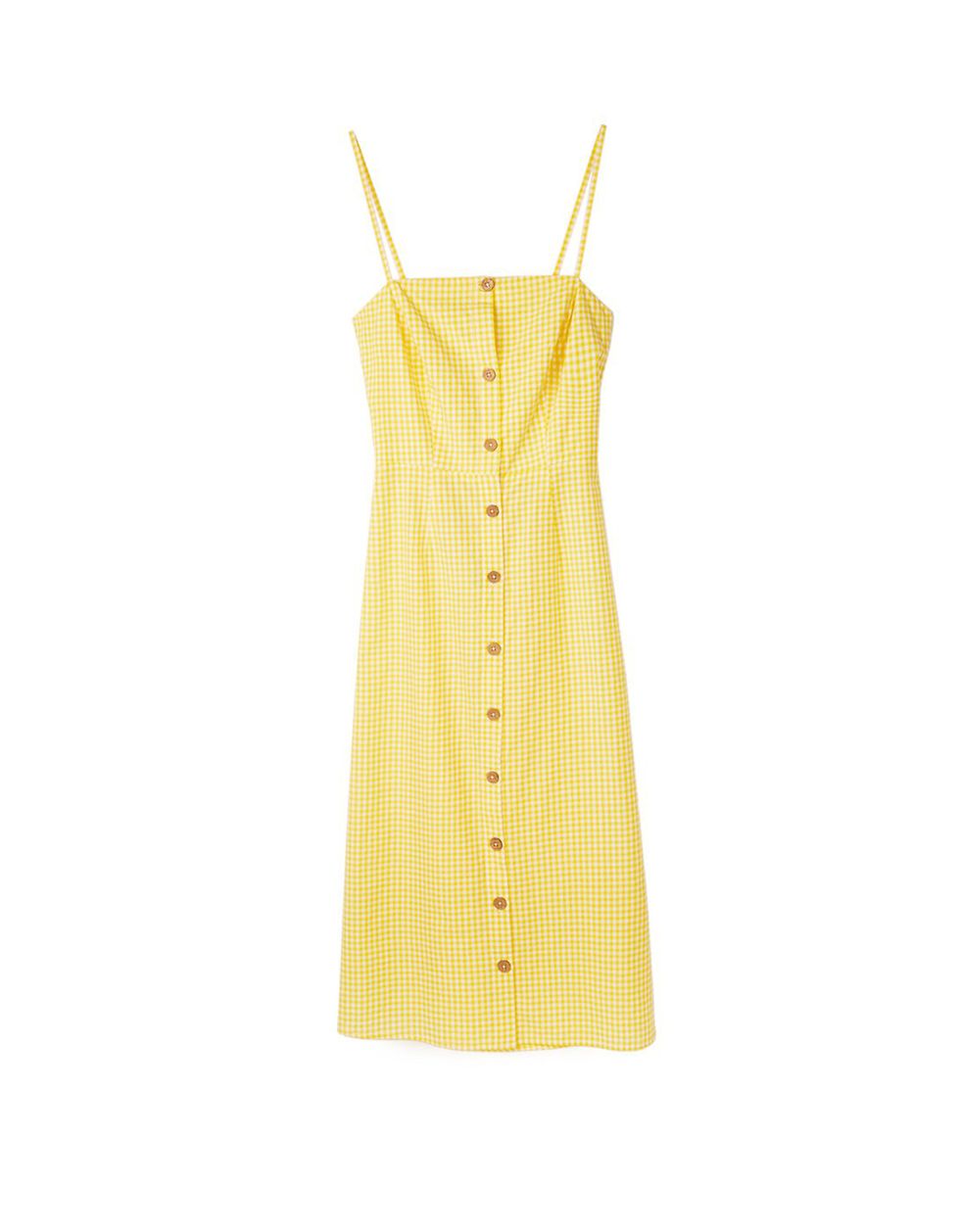 Clothing, Yellow, Day dress, Dress, camisoles, Pattern, Polka dot, Cocktail dress, Beige, One-piece garment, 