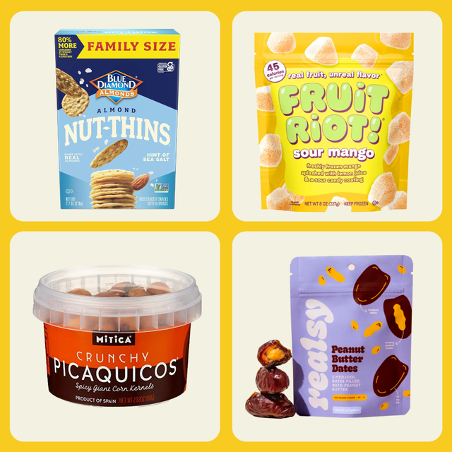 snack products displayed in a grid format