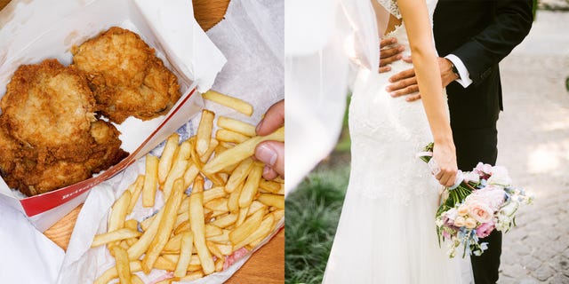fast food wedding