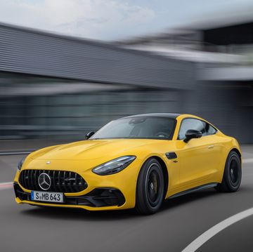 2025 mercedes amg gt 43 coupe in bright yellow