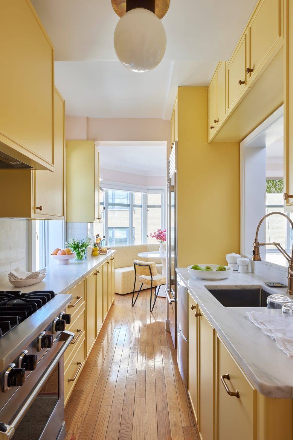 yellow kitchen