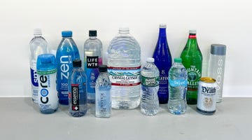 assortment of bottled waters
