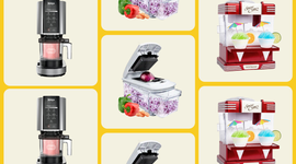 kitchen appliances for food preparation and frozen treats