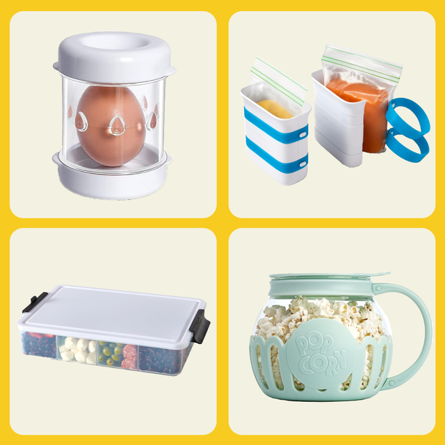 kitchen utensils and containers for food preparation and storage