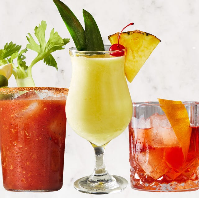 assortment of three cocktail drinks displayed against a neutral background assortment of three cocktail drinks displayed against a neutral background