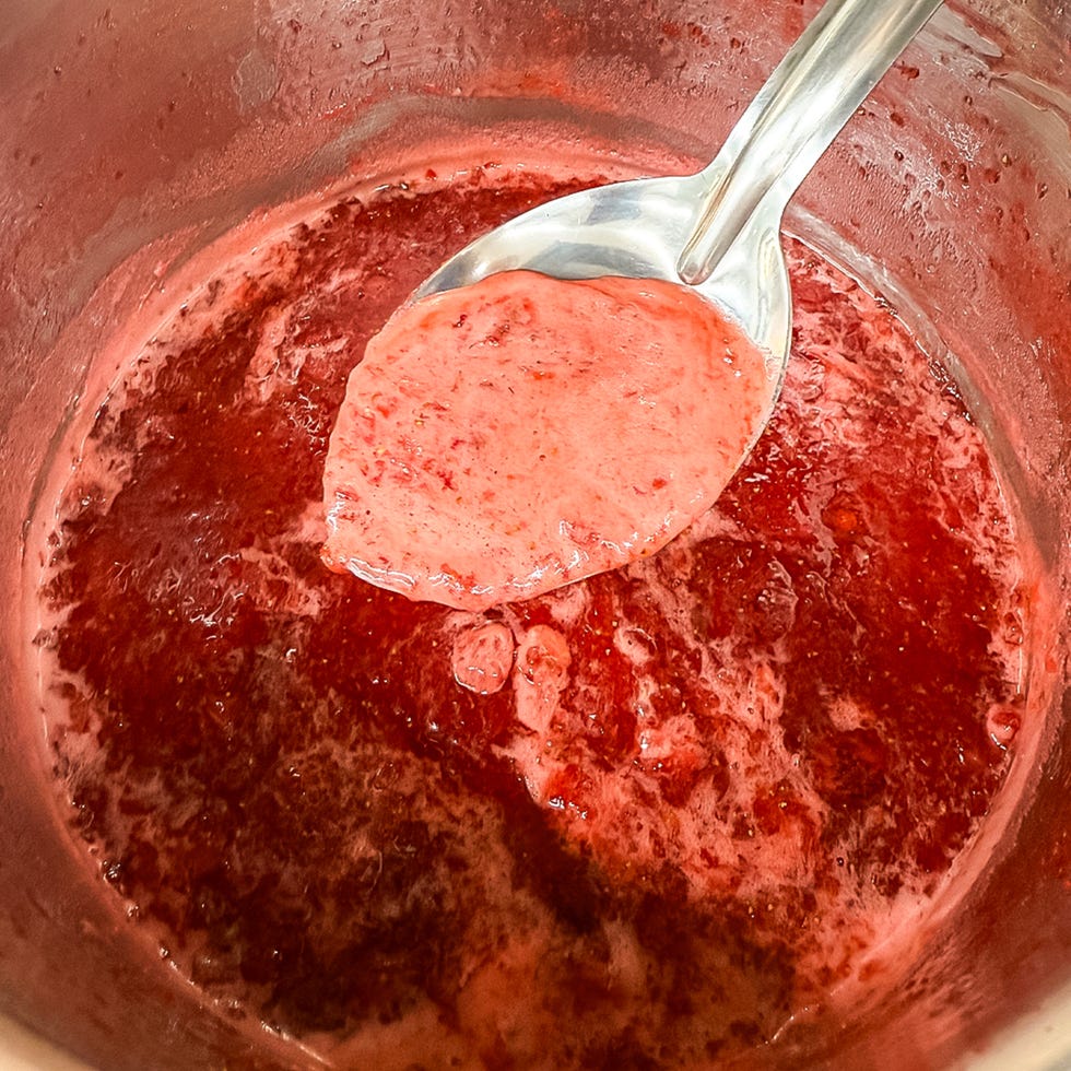 foam on a pot of jam