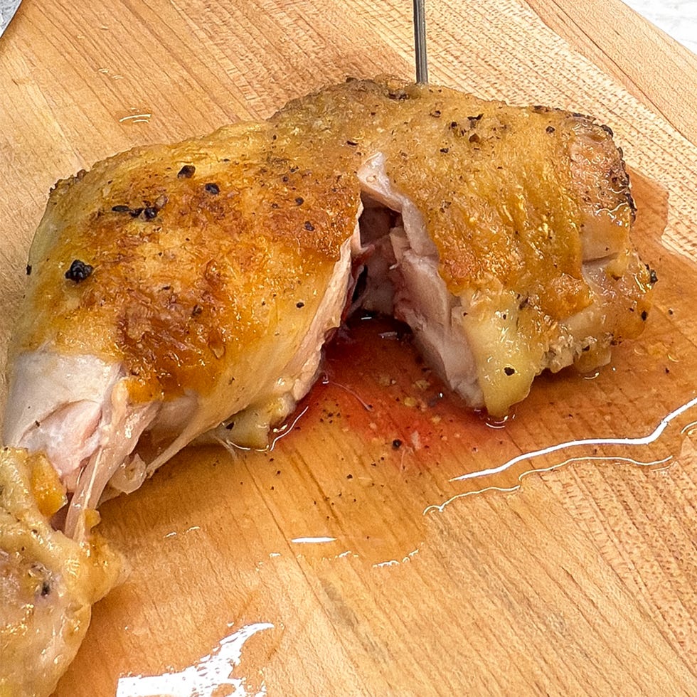 pink chicken might be safe to eat