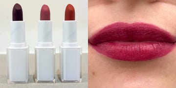 lipsticks and lips showcasing color application