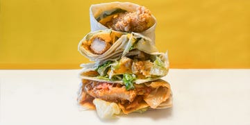 stack of snack wraps