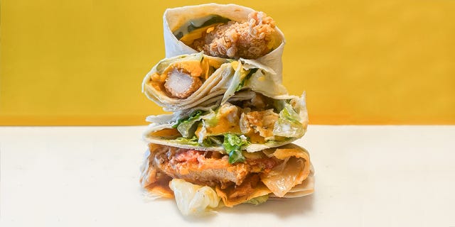 stack of snack wraps