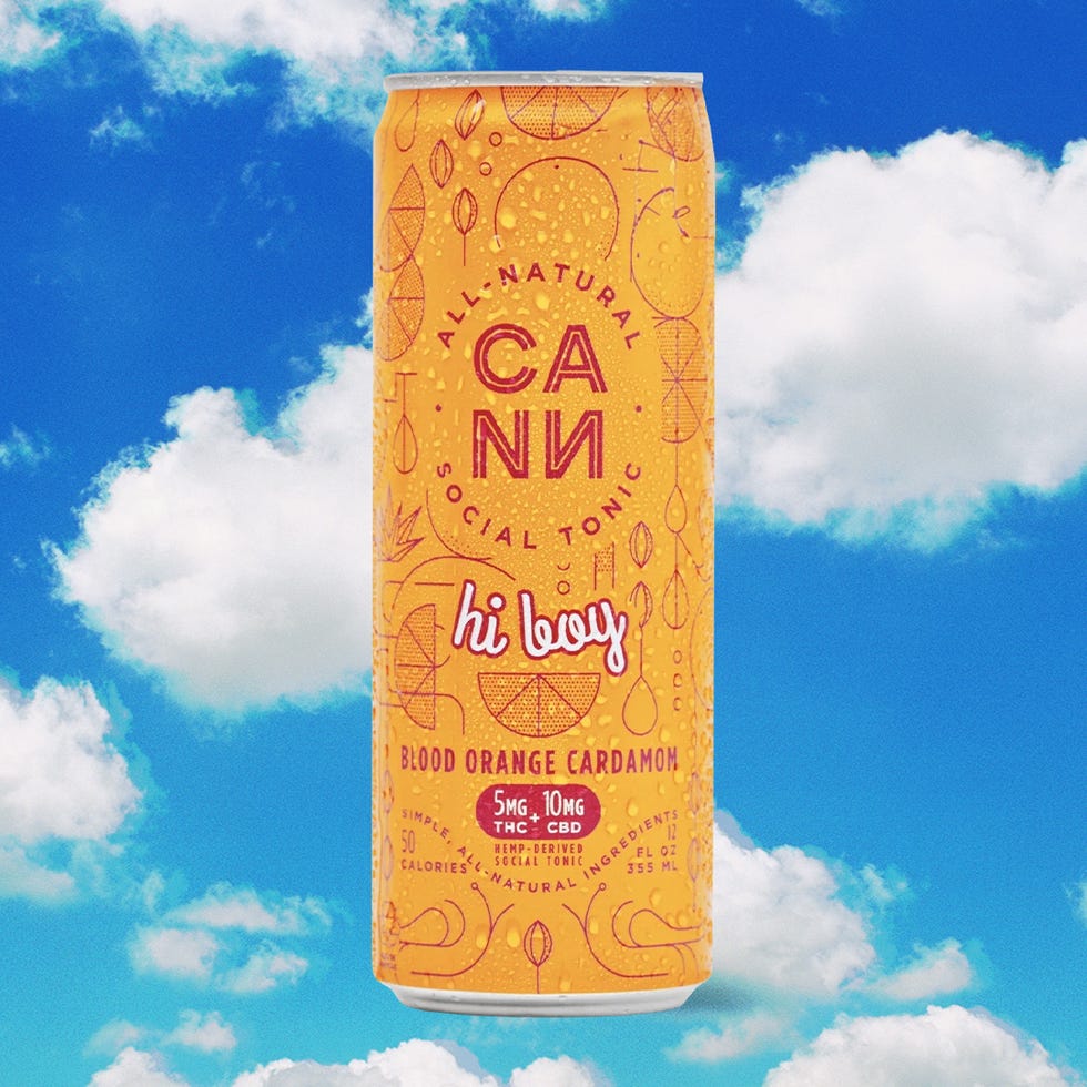 a can of allnatural social tonic featuring blood orange cardamom flavor