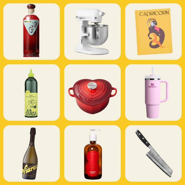 various kitchen and lifestyle products arranged in a grid