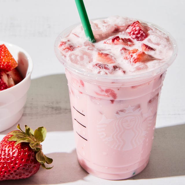 Starbucks Pink Drink copycat strawberries starbucks pink drink copycat strawberries