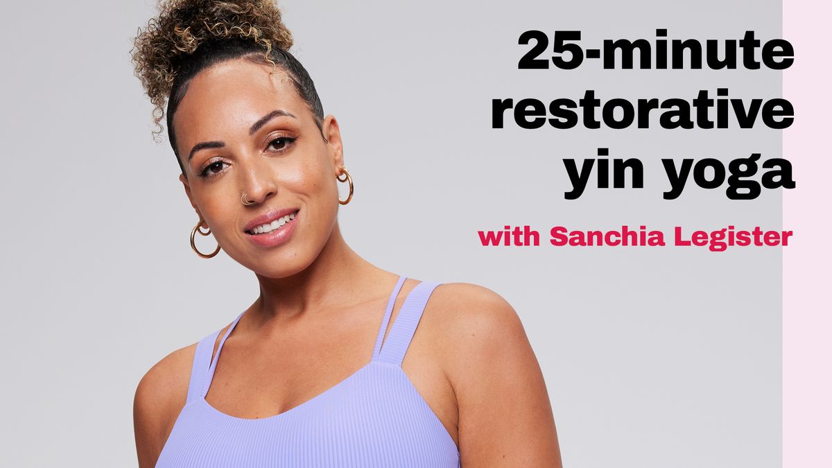 preview for 25-minute restorative Yin Yoga practice with Sanchai Legister