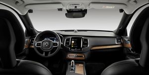 Volvo XC90 interior with cameras