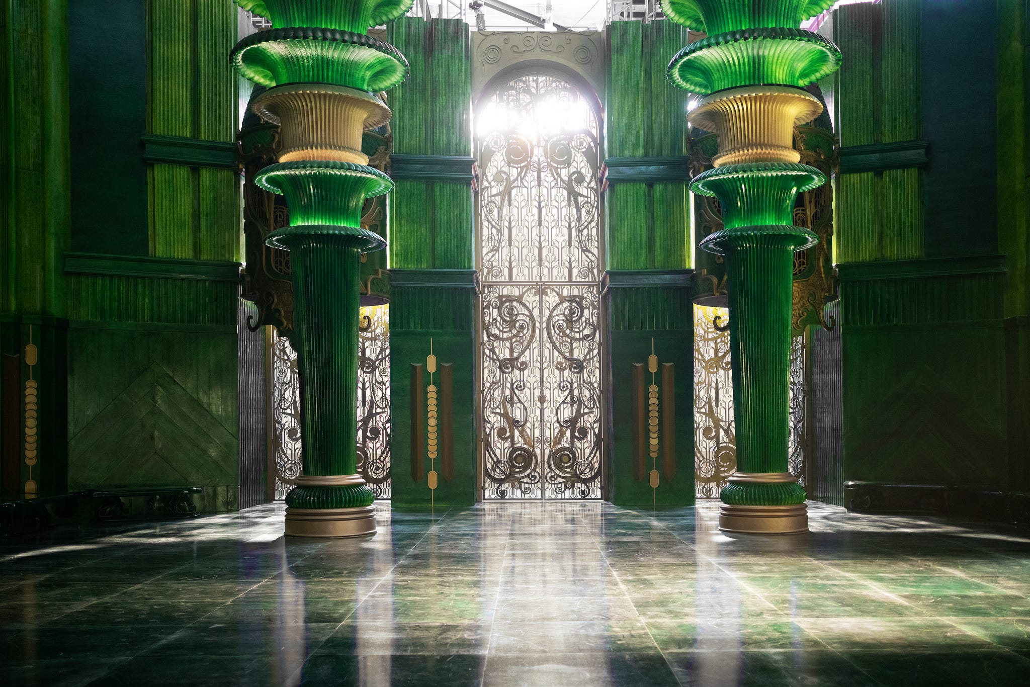 stately green room
